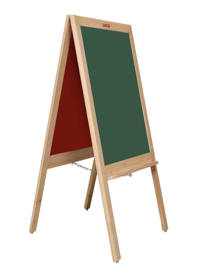 Roger & Moris Double Framed Easel Board with Non Magnetic White Board and Green Chalk Board for Kids, Home, School and Office (Size : 36 inch Height) - Image 5